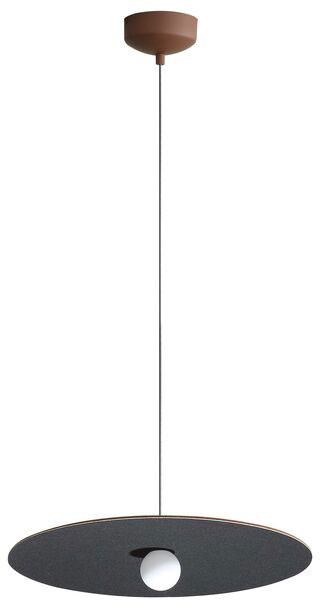 Golden Lighting 3133-P24 CO-BK Faroe Modern Coffee / Black LED Hanging Light