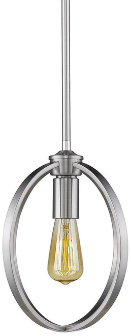 Golden Lighting 3167-M1L PW Colson Modern Pewter Mini Drop Ceiling Lighting