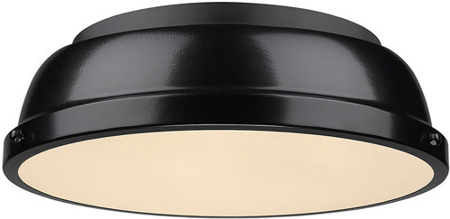 Golden Lighting 3602-14 BLK-BK Duncan Matte Black Home Ceiling Lighting