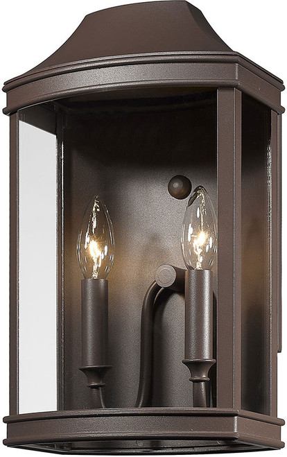 Golden Lighting 4308-OWM TBZ Cohen Textured Bronze Exterior Wall Light Fixture
