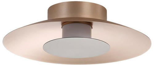 Golden Lighting 6400-FM12 FRG-CS Luma Contemporary French Gold LED Flush Lighting