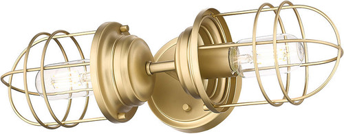 Golden Lighting 9808-2W BCB Seaport Brushed Champagne Bronze 2-Light Bath Lighting