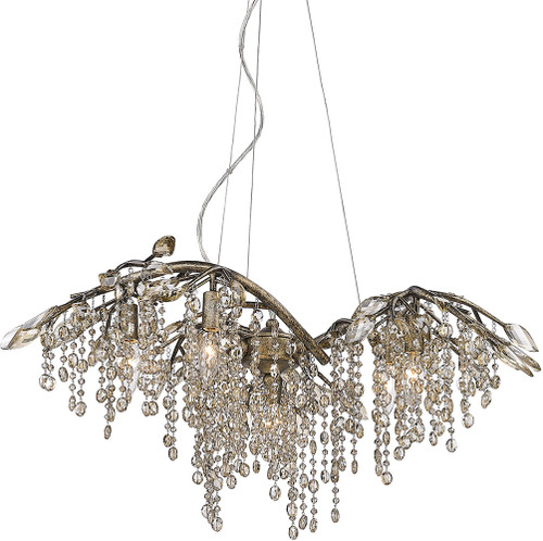 Golden Lighting 9903-6 MG Autumn Mystic Gold 31" Lighting Chandelier