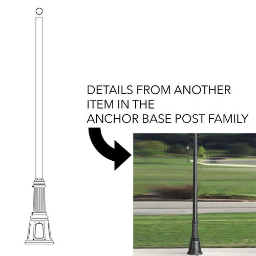 Hanover Lantern 389-6 Anchor Base Post Exterior Post