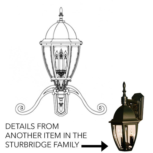 Hanover Lantern B12650 Sturbridge Large Outdoor Wall Lighting Sconce