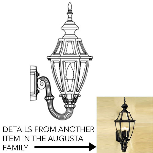 Hanover Lantern B132FSM Augusta Small Traditional Exterior Light Sconce