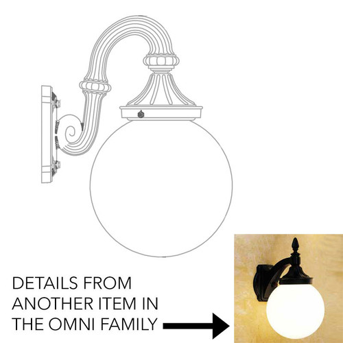 Hanover Lantern B164FRM Omni Large Outdoor Lamp Sconce