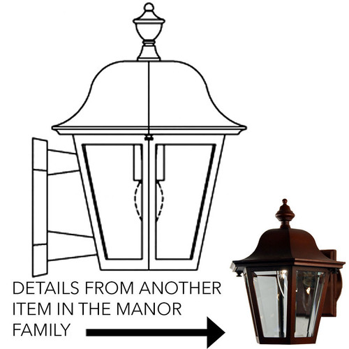 Hanover Lantern B4101 Manor Medium Outdoor Wall Light Sconce