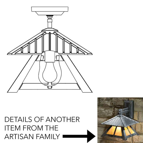 Hanover Lantern B56621 Artisan Large Outdoor Ceiling Lighting Fixture