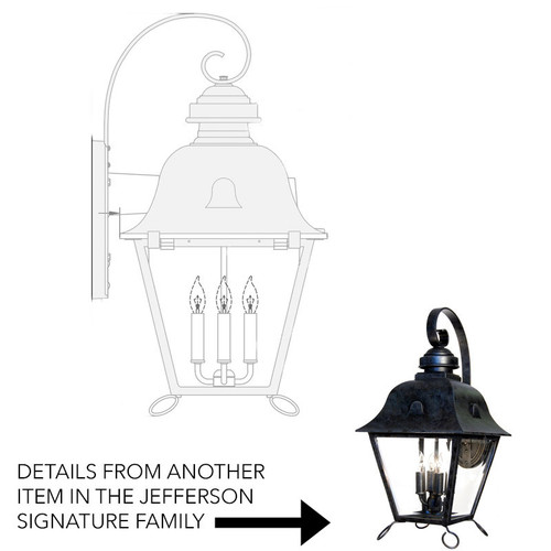 Hanover Lantern B8409 Jefferson Signature Grande Traditional Exterior Wall Lighting Sconce