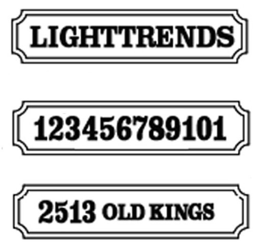 Hanover Lantern R222 Cast Sign Exterior Raised Cast Address Number Sign