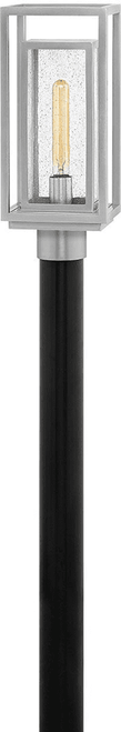 Hinkley 1001SI Republic Contemporary Satin Nickel LED Outdoor Post Light Fixture