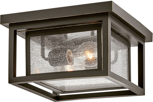 Hinkley 1003OZ Republic Oil Rubbed Bronze LED Exterior Flush Lighting