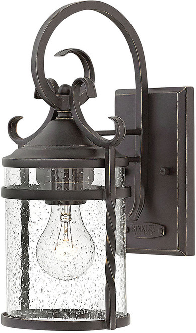 Hinkley 1140OL-CL Casa Olde Black Outdoor Small Wall Sconce