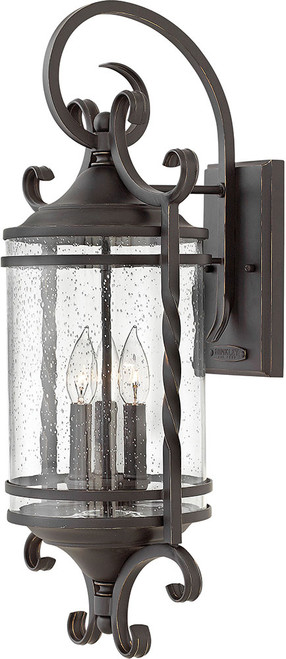 Hinkley 1148OL-CL Casa Olde Black Exterior Large Sconce Lighting