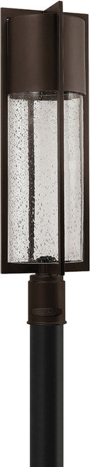 Hinkley 1321KZ Shelter Modern Buckeye Bronze Exterior Lamp Post Light Fixture
