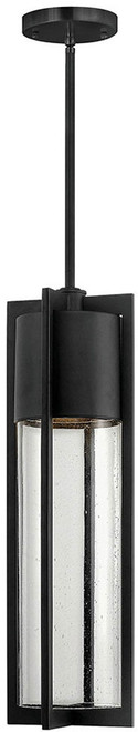 Hinkley 1322BK Shelter Modern Black Exterior Pendant Lighting