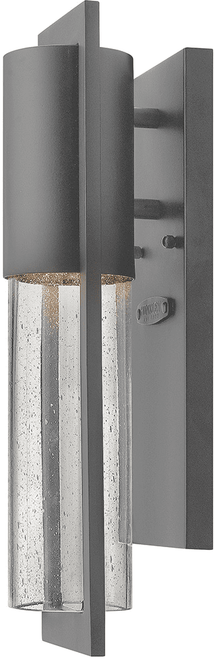 Hinkley 1326HE-LL Shelter Modern Hematite LED Exterior Wall Lamp