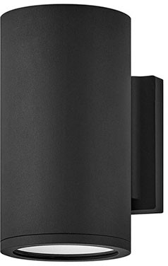 Hinkley 13590BK-LL Silo Contemporary Black LED Outdoor Wall Lighting Sconce