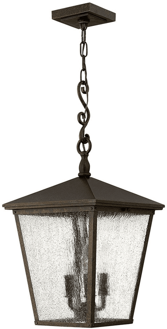 Hinkley 1432RB Trellis Contemporary Regency Bronze LED 11' Exterior Hanging Lamp