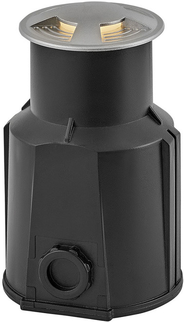 Hinkley 15740SS Flare Quad-Directional Modern Stainless Steel LED Line Voltage Exterior Quad-Directional Well Light