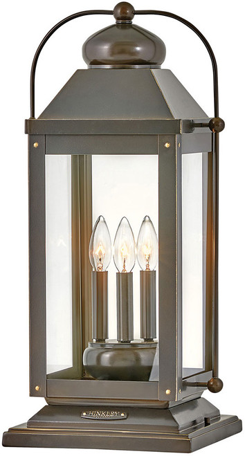 Hinkley 1857LZ-LL Anchorage Light Oiled Bronze LED Exterior Pier Mount