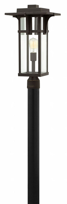Hinkley 2321OZ Manhattan Modern Oil Rubbed Bronze Outdoor Post Lighting Fixture