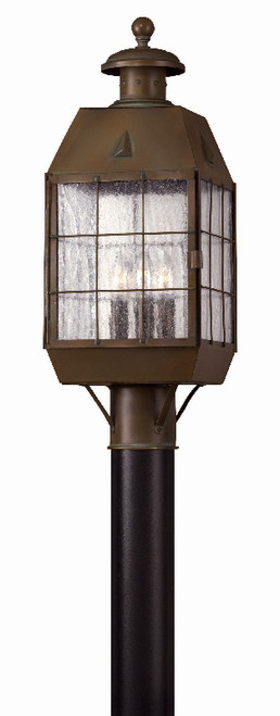 Hinkley 2371AS Nantucket 3 Light Outdoor Post Fixture