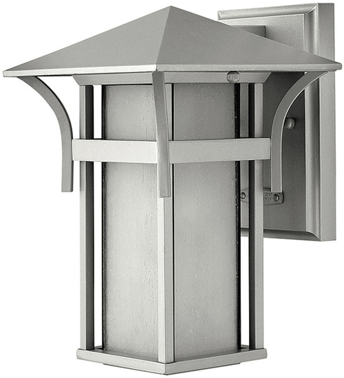 Hinkley 2570TT Harbor Modern Titanium LED 7" Exterior Lighting Sconce