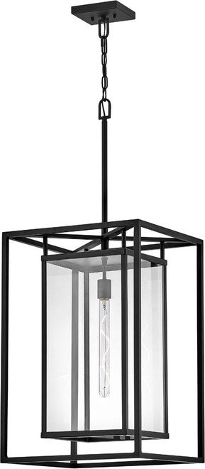 Hinkley 2592BK-LV Max Contemporary Black LED Foyer Lighting Fixture