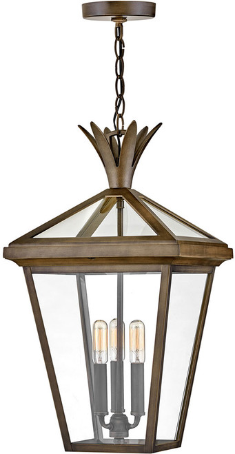 Hinkley 26092BU Palma Modern Burnished Bronze Outdoor Hanging Light Fixture