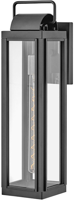 Hinkley 2845BK Sag Harbor Vintage Black LED Outdoor Large Wall Sconce Lighting