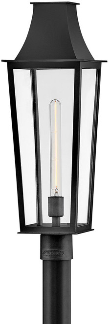 Hinkley 28891BK Georgetown Contemporary Black Outdoor Lamp Post Light