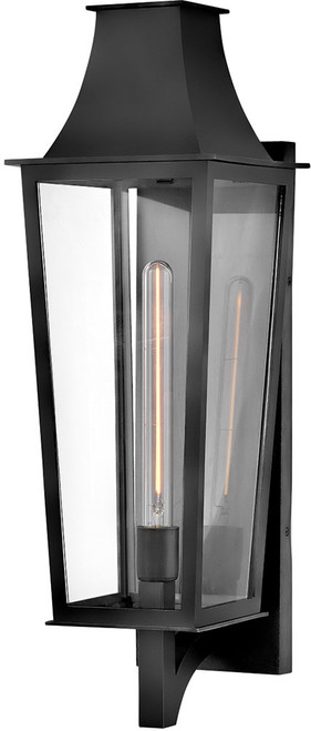 Hinkley 28895BK Georgetown Modern Black Exterior Wall Lighting