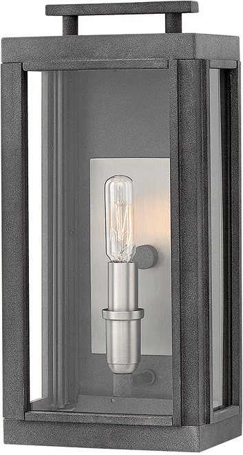 Hinkley 2910DZ-LL Sutcliffe Contemporary Aged Zinc LED 7" Outdoor Wall Lighting