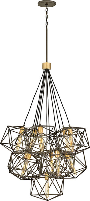 Hinkley 3029MM Astrid Modern Metallic Matte Bronze / Deluxe Gold Multi Drop Lighting
