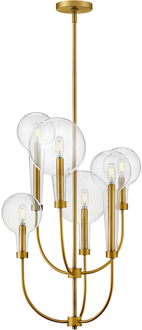 Hinkley 30525LCB Alchemy Contemporary Lacquered Brass LED Mini Chandelier Lighting