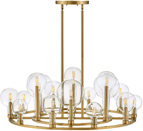 Hinkley 30529LCB Alchemy Modern Lacquered Brass Hanging Chandelier