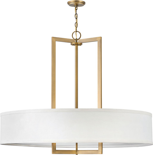 Hinkley 3219BR Hampton Contemporary Brushed Bronze Drum Hanging Lamp