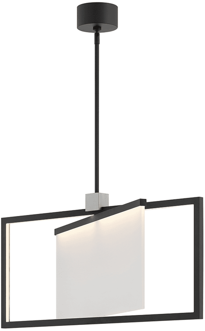 Hinkley 32504BLK Folio Modern Black LED Hanging Lamp