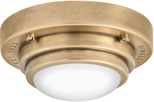 Hinkley 32703HB Porte Heritage Brass LED 5.5" Flush Mount Lighting Fixture