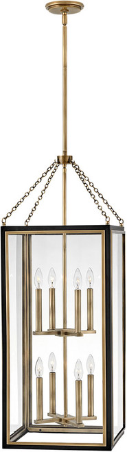Hinkley 32988BK Shaw Contemporary Black Foyer Light Fixture