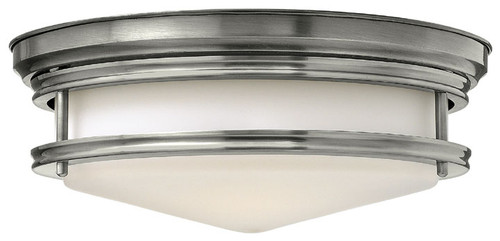 Hinkley 3301AN Hadley Nautical Flush Mount Lighting Fixture - Nickel