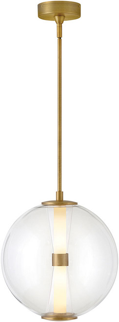 Hinkley 33107LCB Elin Contemporary Lacquered Brass LED Pendant Lighting Fixture