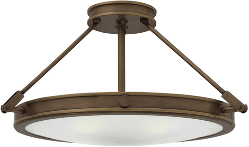 Hinkley 3382LZ Collier Light Oiled Bronze LED 22" Flush Lighting