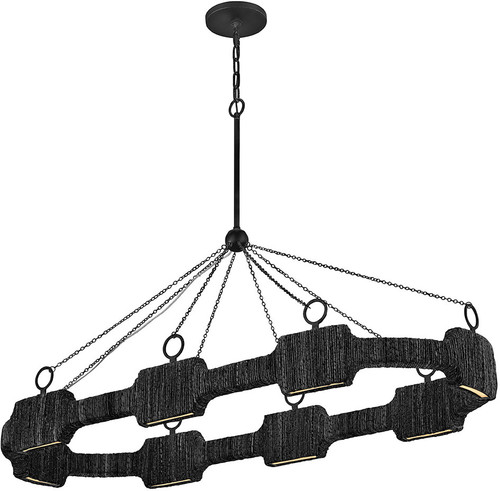 Hinkley 34107CBK Raffi Modern Carbon Black LED Island Lighting