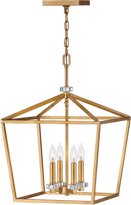 Hinkley 3535DA Stinson Distressed Brass 16" Foyer Lighting