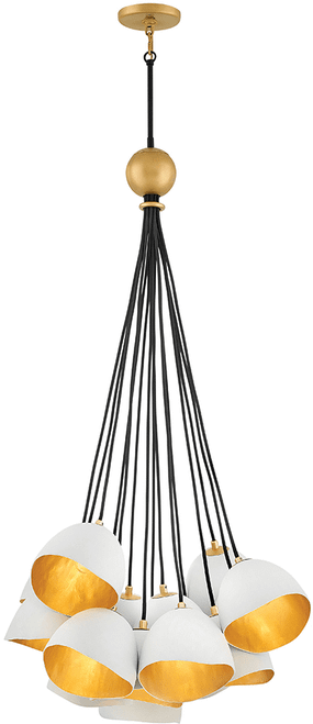 Hinkley 35906SHW Nula Modern Shell White LED Multi Lighting Pendant