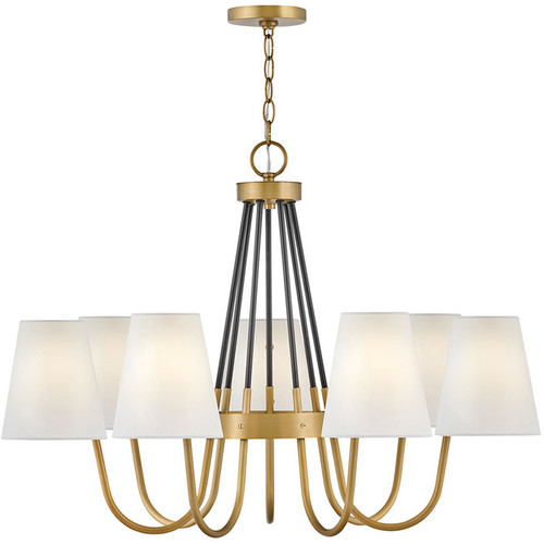 Hinkley 37386HB Aston Heritage Brass LED Large Chandelier Lamp