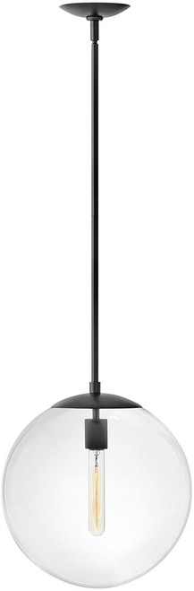 Hinkley 3744BK Warby Modern Black Pendant Lighting